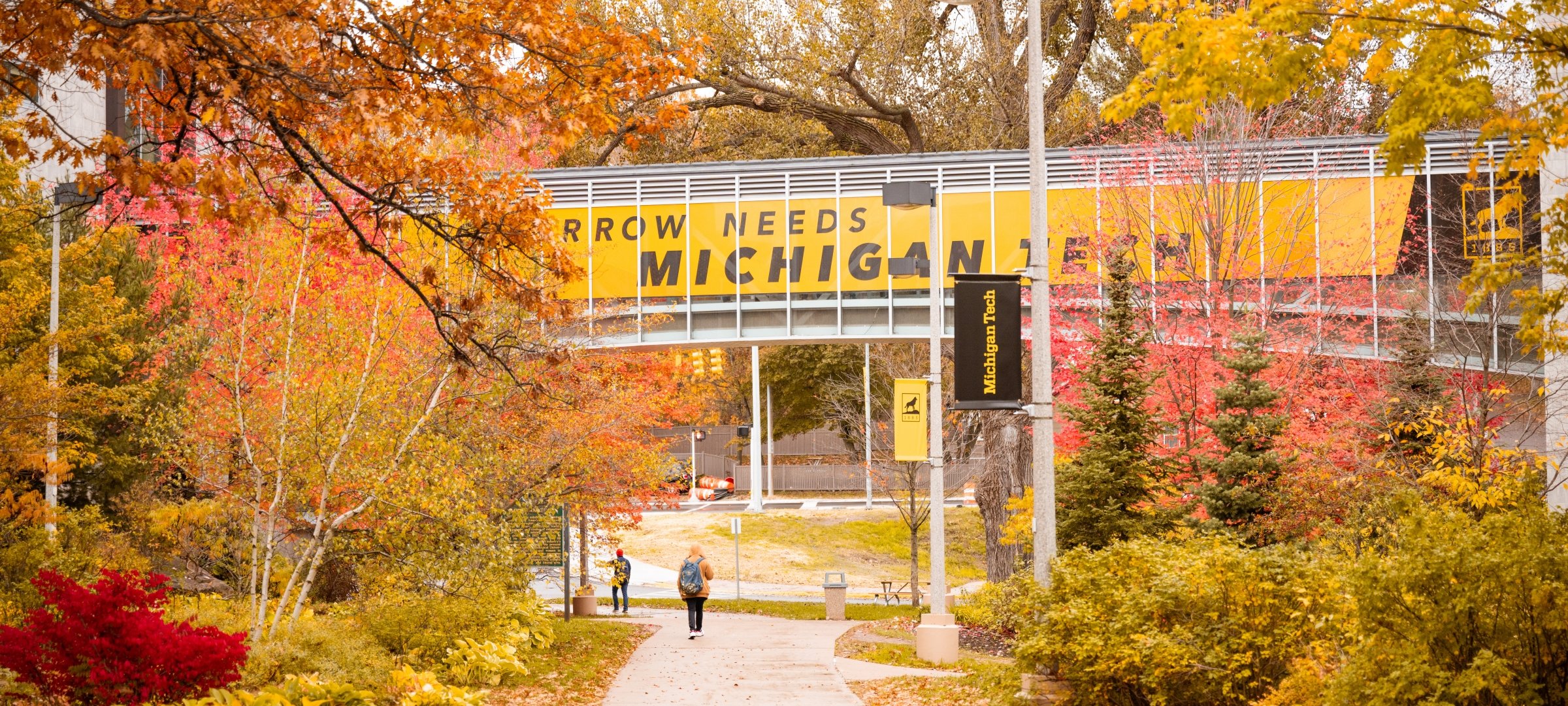 Tomorrow Needs Michigan Tech bridge in the fall