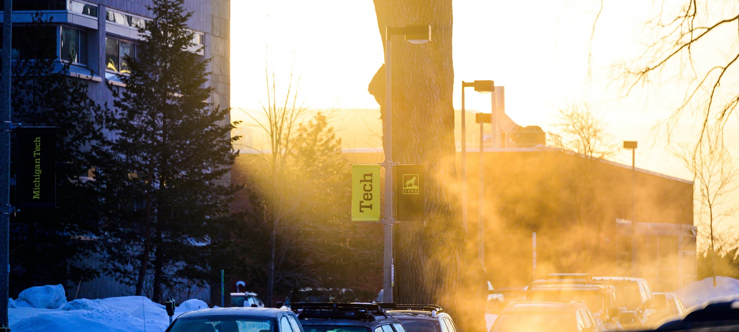 Tech campus in the winter