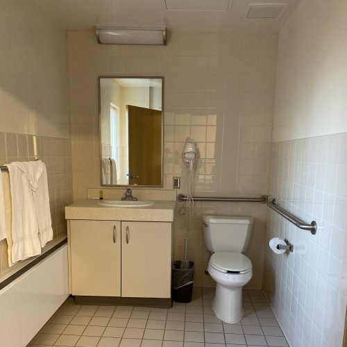 bathroom with sink and toilet