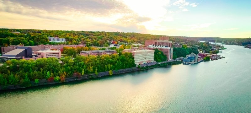 Michigan Tech campus aerial image