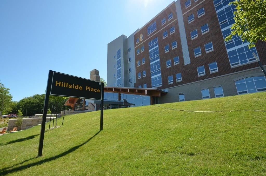Side of the hillside place apartments