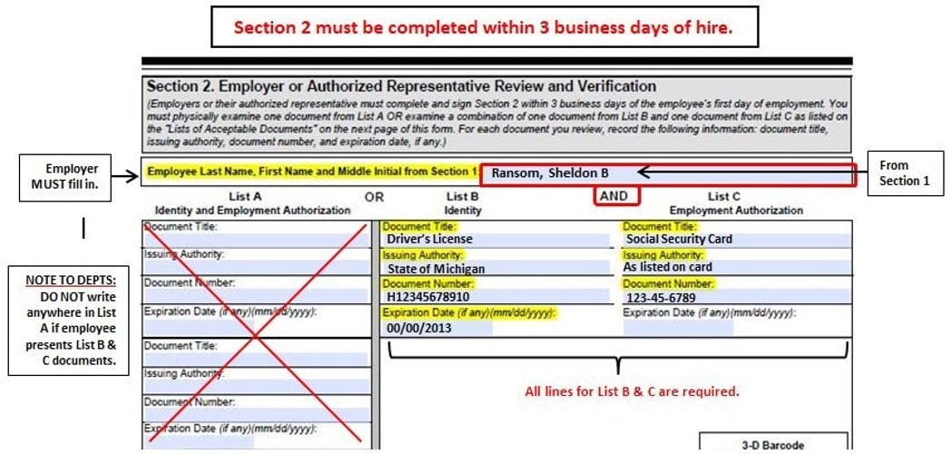 form i-9 example
 I-17 Resource Page | Human Resources | Michigan Tech