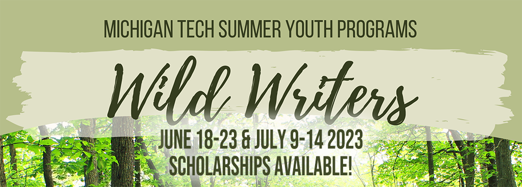 Info graphic for Wild Writers Summer Youth Program camp