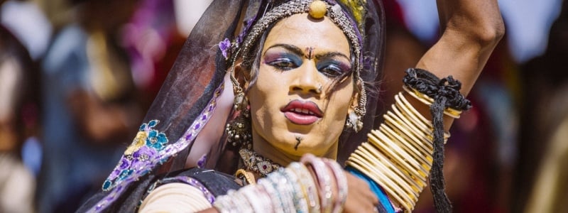 Indian Hijra dancer