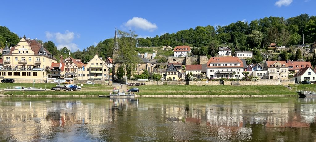 Image of quaint German town on the water