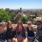 MTU students at Park Güell in Barcelona