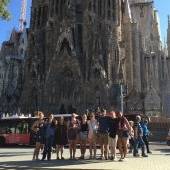 MTU students in front of cathedral