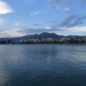 View of Barcelona from across water