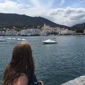 View of Barcelona from across water featuring an MTU student