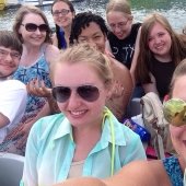 MTU students on a boat in Barcelona