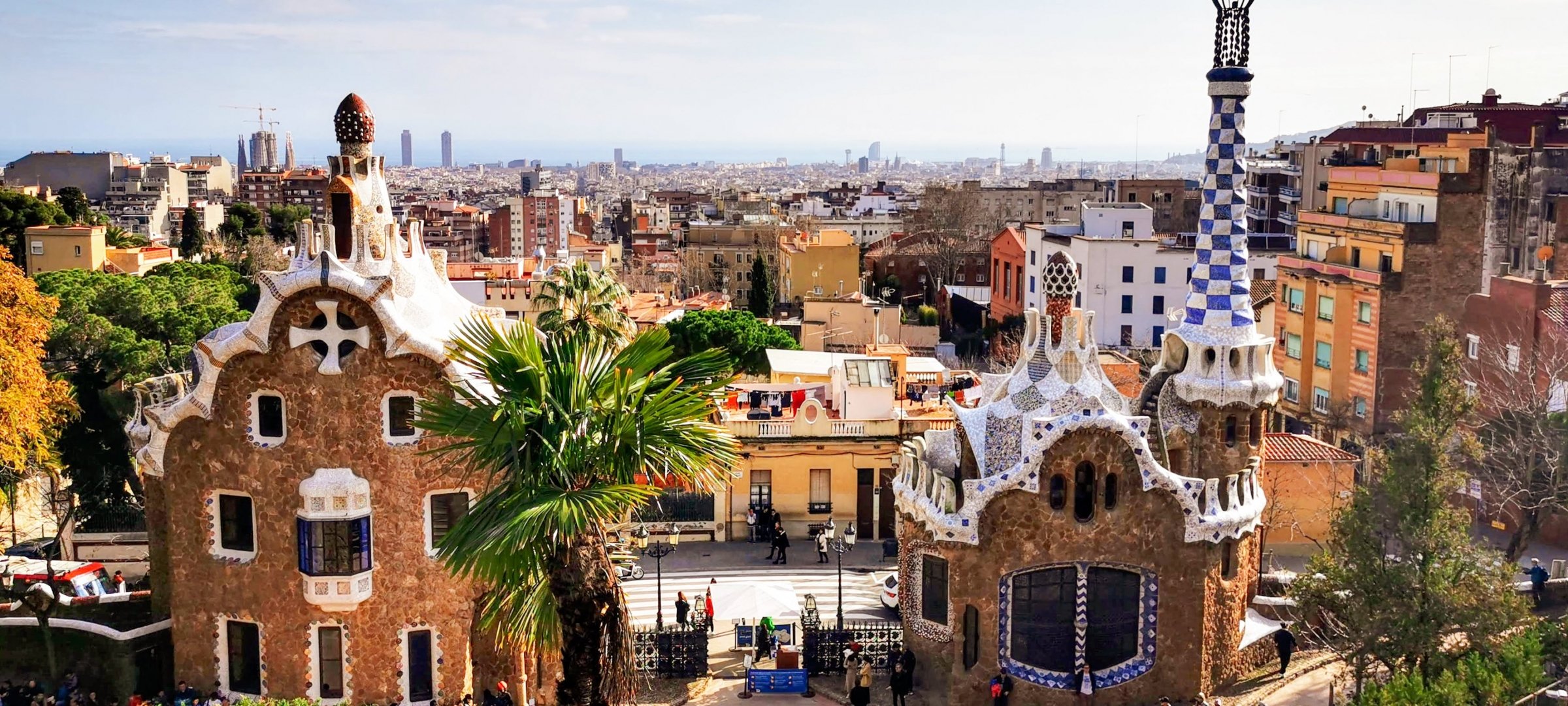 Photo of the entrance to Parc Guell, in Barcelona, taken by Mehmet Turgot Krikgoz