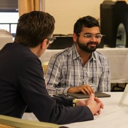 Computing MTU Showcase luncheon with Dennis Livesay and PhD Student