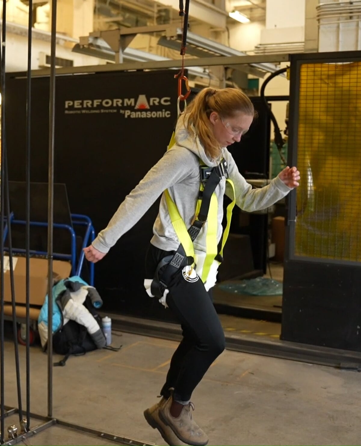 Ingrid Halverson testing the Moonstep