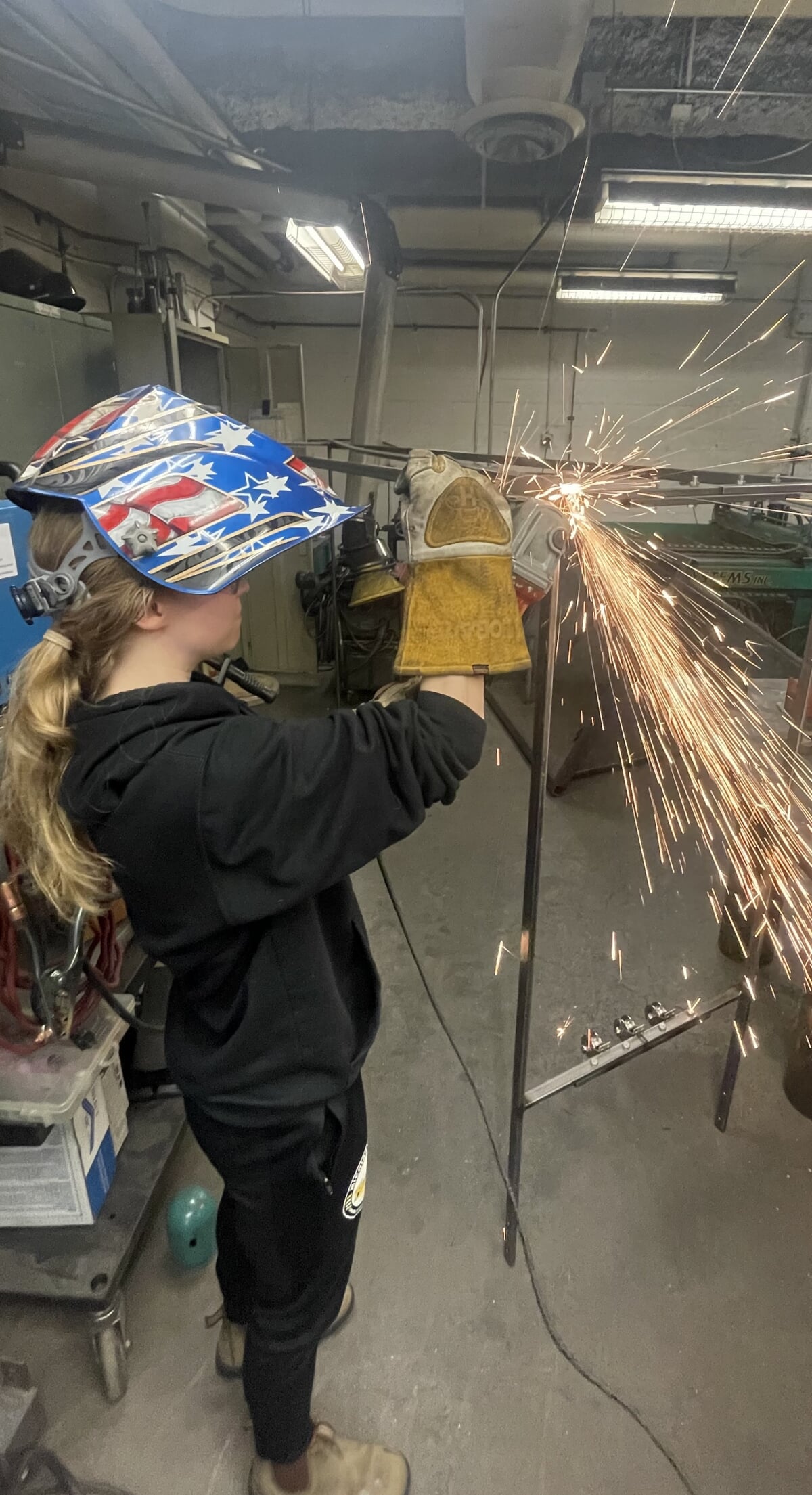 Ingrid Halverson working on the MoonStep