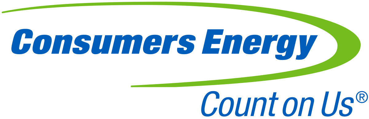 Consumers Energy logo. Count on us.