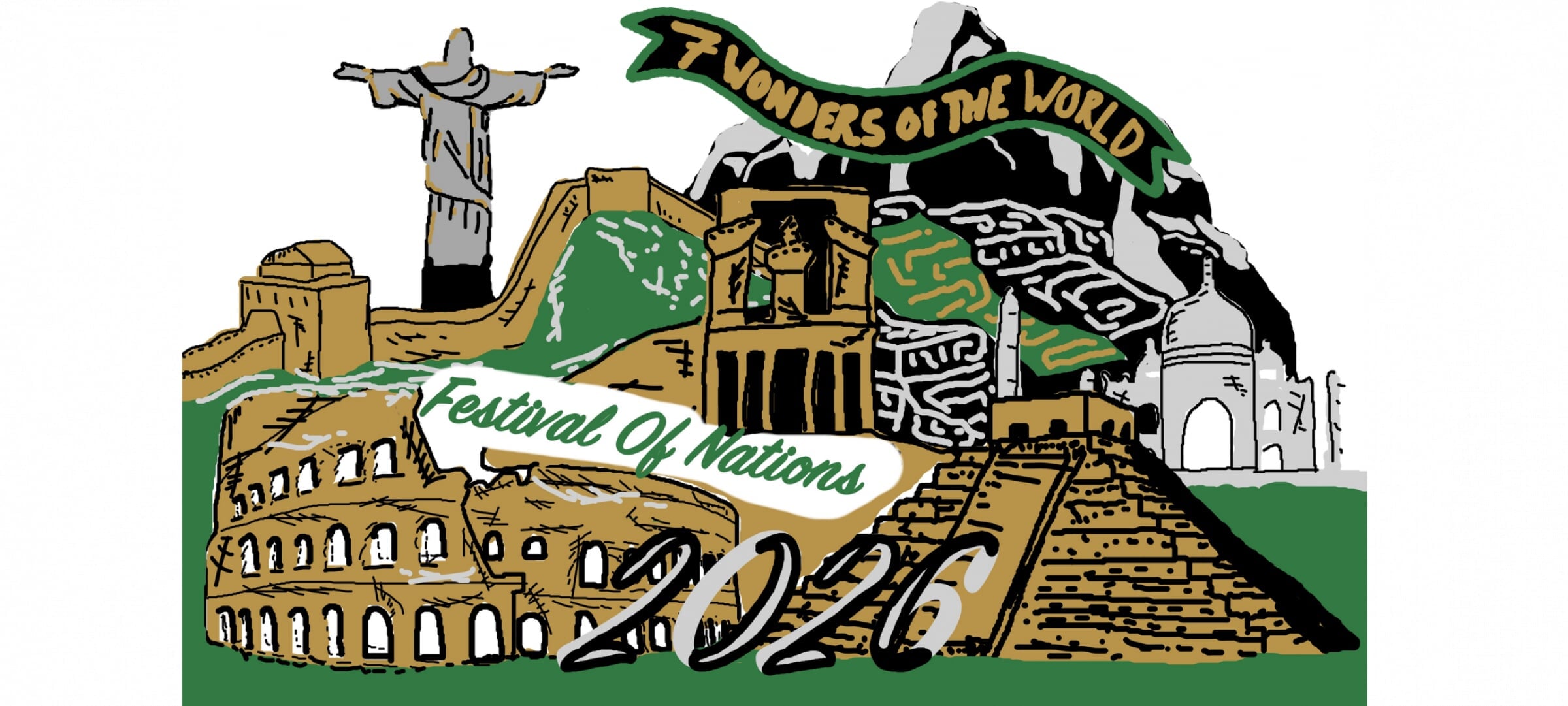 Festival of Nations 2026 colorful logo