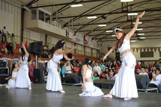 Asian Dancers at the festival