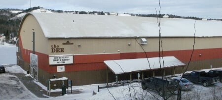 Outside view of the Dee Stadium