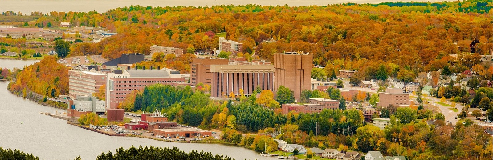 Michigan Tech's campus in the fall