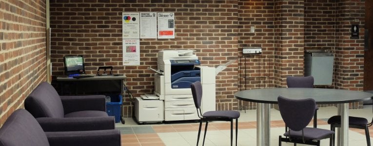 The printer in the Chem-Sci building lounge.