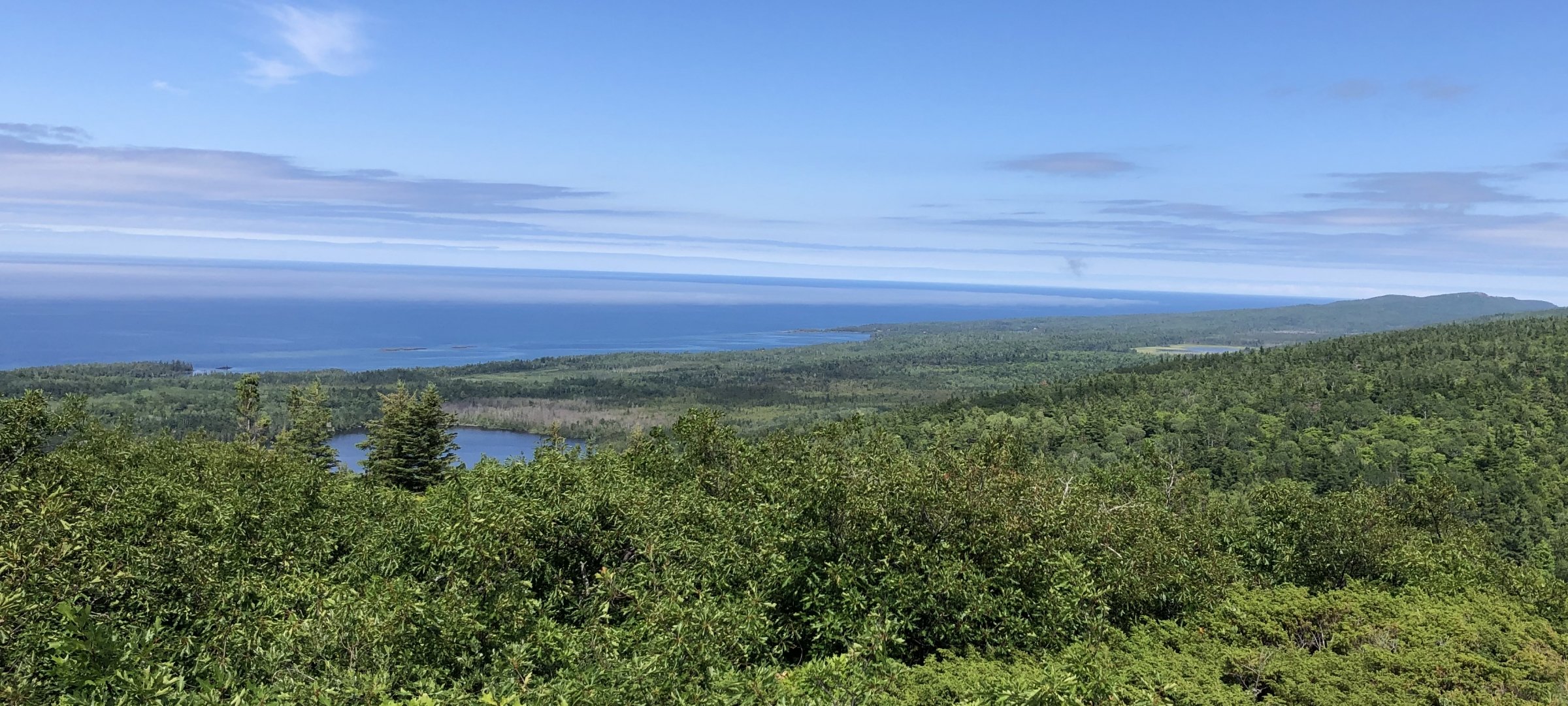 Keweenaw landscape from top of Mt Baldy