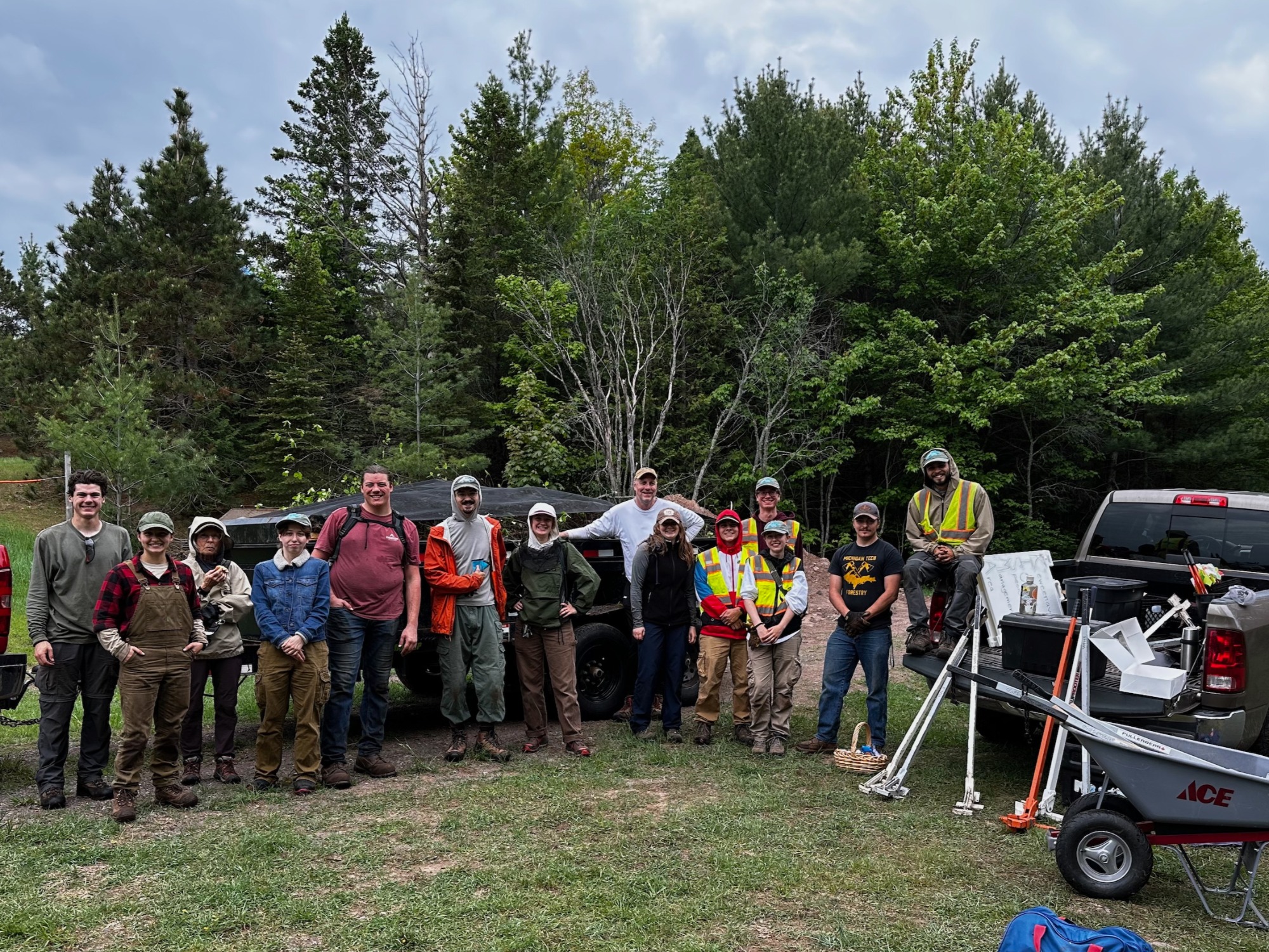 Swedetown Trails Club & KISMA crew with volunteers for Healthy Forests, Healthy Communities.