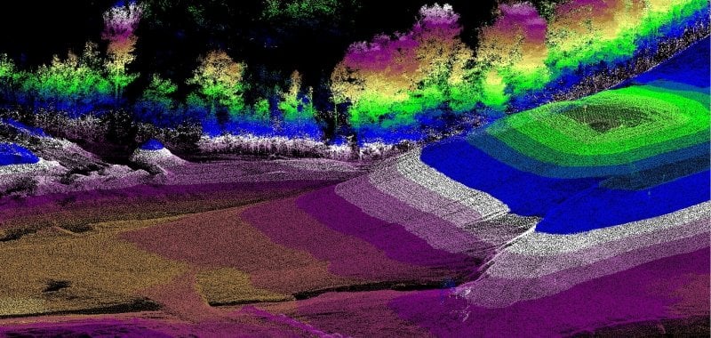 Image of GIS terrain data