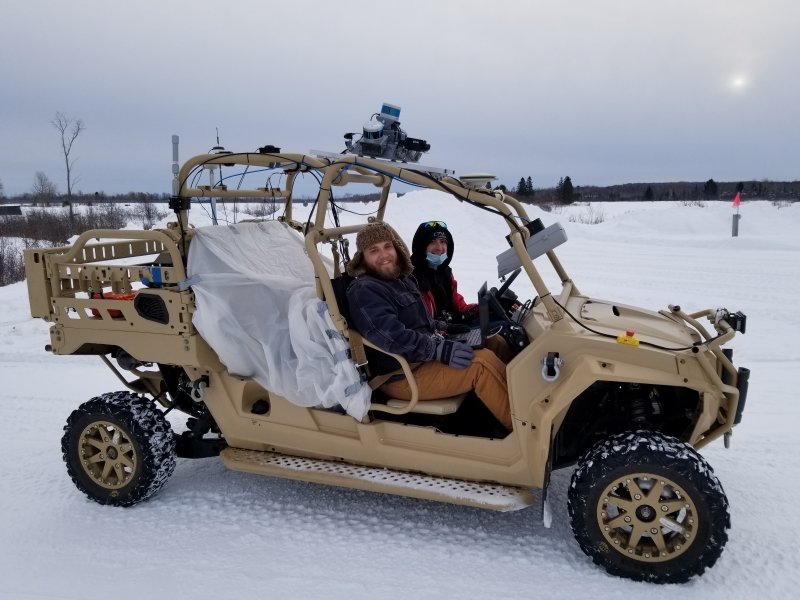 ORV in the snow.