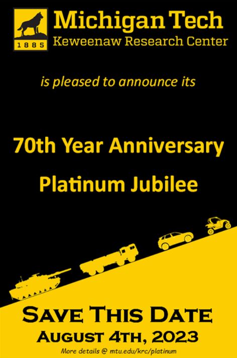 Save the date card for the Platinum Jubilee event