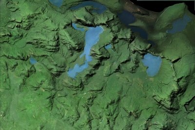 Image showing elevation of the Huron Mountains