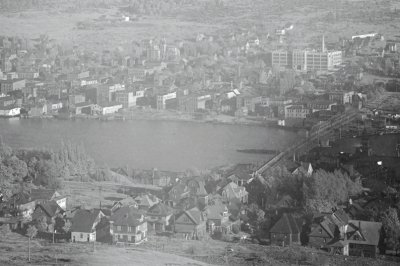 Image of historical downtown Houghton