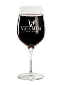 Villa Mari Vineyards glass