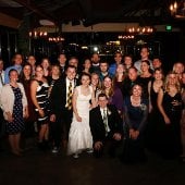 Kristine Guzak and Nick Johnson wedding party