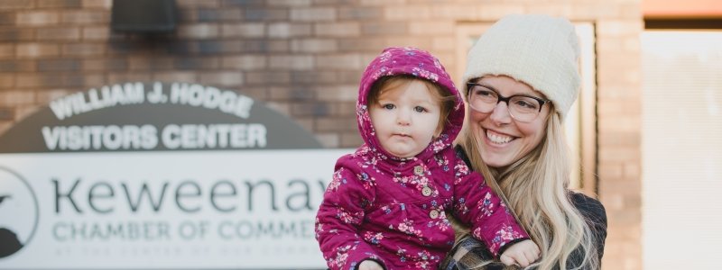 Whitney Warstler and her daughter.