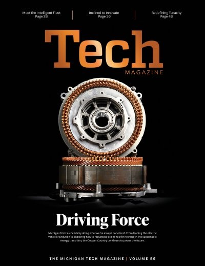 The cover of the latest Michigan Tech Research magazine.