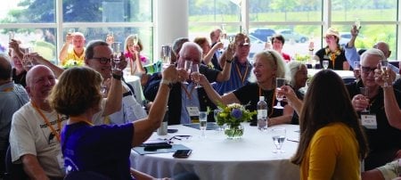 Huskies young and not-so-young celebrated the 39 new Golden M Society members in attendance from the Class of 1973.