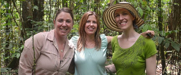 Sasha Reed, Tana Wood, and Molly Cavaleri are spearheading a climate study in a Puerto Rican tropical rainforest