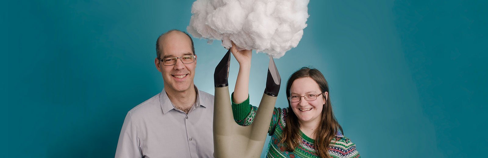 Physics professor Raymond Shaw is doing the next generation of cloud research with the help of graduate student Susanne Glienke--and holographic imaging.