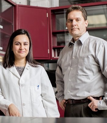 Research Team Nazimiye Bihte Yapici, a physics research assistant, and Steve Tokarz, CEO of StabiLux, are part of Yap?s research team.