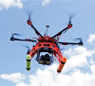 A UAV drone at the Michigan Tech Research Institute.