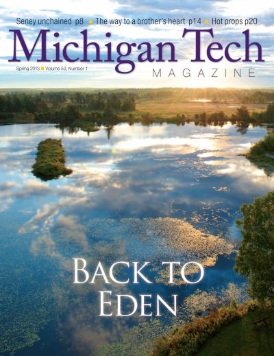 Spring 2013 Michigan Tech Magazine cover image