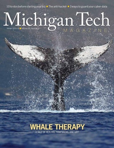 Winter 2013-14 Michigan Tech Magazine cover image