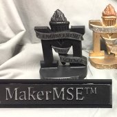 MakerMSE Metal Molded Bookends