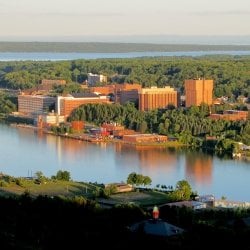 View overlooking Michigan Tech campus.