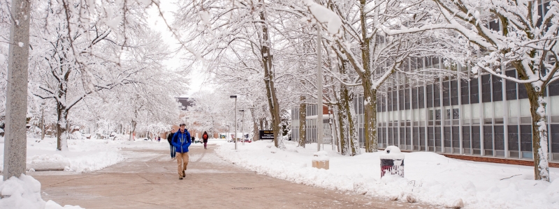 Fisher Hall in Winter