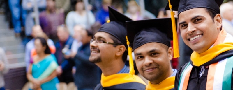 Graduate Students at Commencement