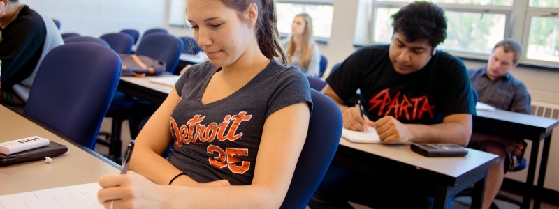 Students in a Mathematics course