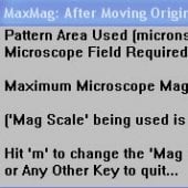Max Mag after moving origin dialog.