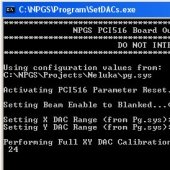 NPGS calibration window.
