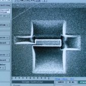 Window after rough milling.